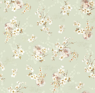 清新花卉图案背景纹理