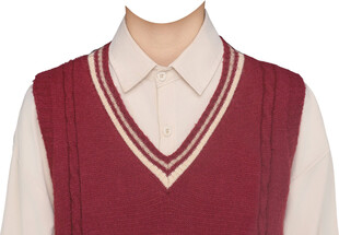 女证件照马甲服装衣服素材