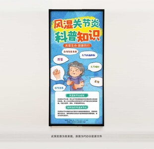 风湿关节炎科普知识海报