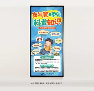 支气管哮喘科普知识海报