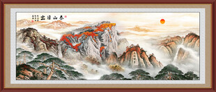 旭日东升泰山日出