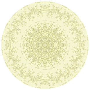 圆形浅绿色图案