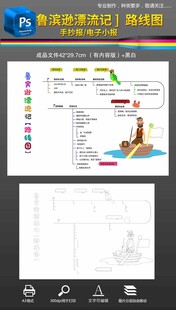 鲁宾逊漂流记手抄报小报