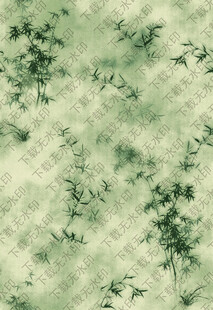 水墨风绿植纹理背景图