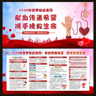 2025年世界献血者日宣传栏