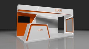 科技温馨动感展台展厅