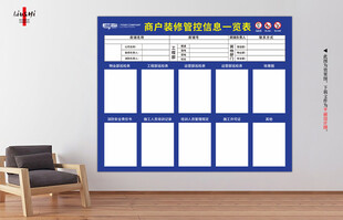 商户装修管控信息一览表