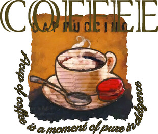 手绘咖啡杯插画