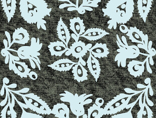 复古白色花纹图案设计