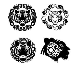 老虎图案设计集合