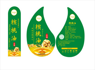 核桃油标签