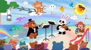 卡通儿童房背景墙