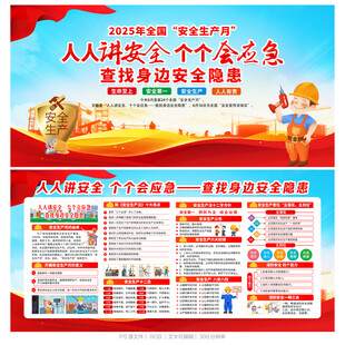 2025年安全月展板