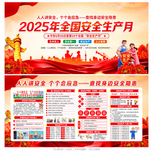 2025年安全月展板