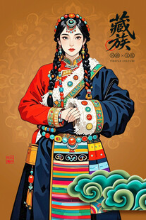 藏族少女