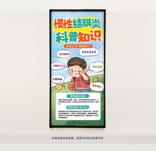 慢性结膜炎科普知识海报