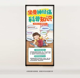 坐骨神经痛科普知识海报