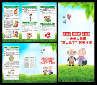 慢性病防治知识三折页