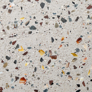 多彩水磨石纹理特写