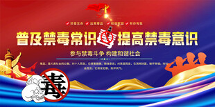 社区禁毒宣传展板