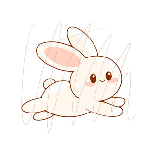 中秋 月兔 奔跑兔