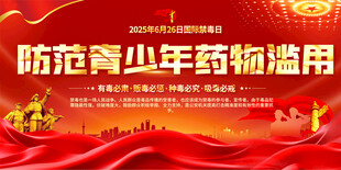 国际禁毒日展板背景