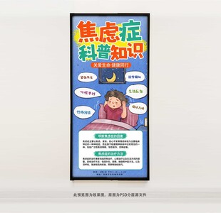 焦虑症科普知识海报