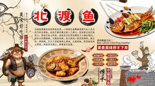 北渡鱼背景墙