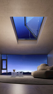 现代天窗客厅