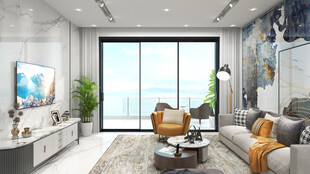 现代简约风客厅室内场景