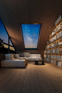 现代阁楼书房