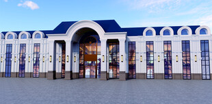 建筑外立面 售楼部 建筑物