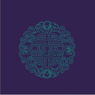 中式花卉图案装饰纹样