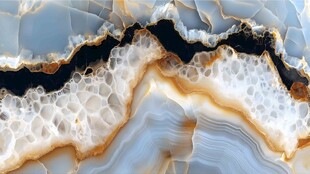 黑白玛瑙大理石纹理特写