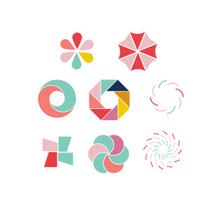 几何层叠立体图形