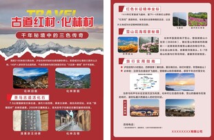 旅游宣传手册展示