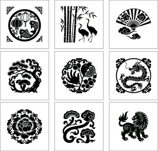 传统中式图案设计素材