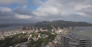 广东省阳江市阳西县沙扒镇航拍