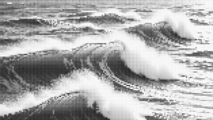 海水浪花圆点激光镂空