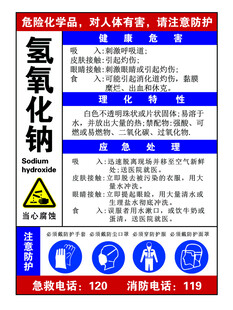 氢氧化钠提示牌