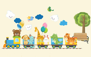 卡通儿童背景墙