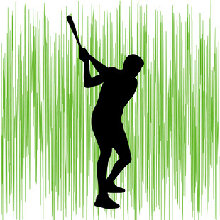 挥杆的高尔夫运动员