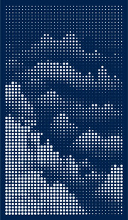 矢量圆孔山镂空板