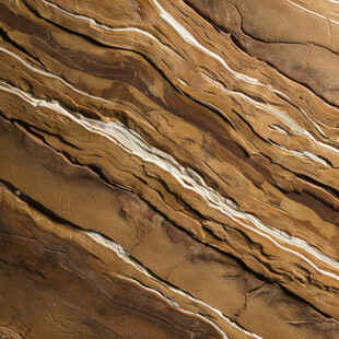 纹理独特的棕褐色岩石表面