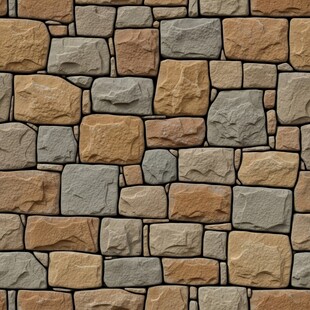 石砌墙面纹理图案