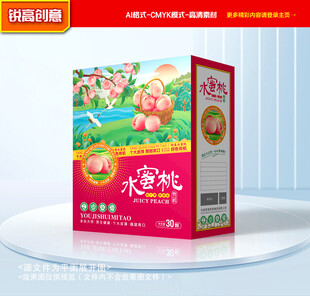 水蜜桃包装 桃子礼盒