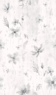 简约白色花卉图案背景