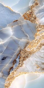 蓝白纹理玛瑙石特写