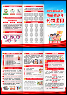 国际禁毒日三折页