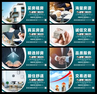 房屋中介展板